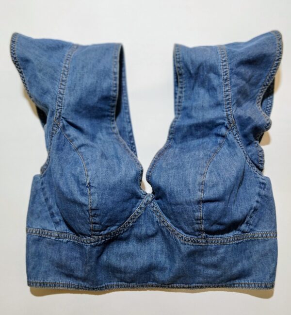 Blusa Crop Esocte en V