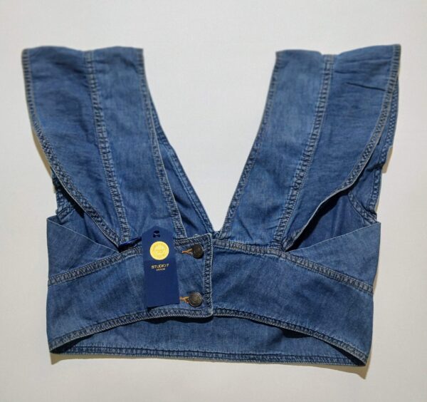 Blusa Crop Esocte en V - Imagen 2