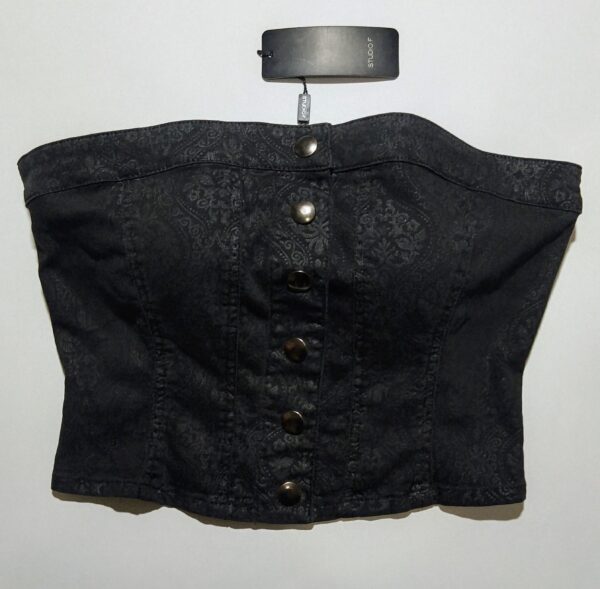 Blusa Strapless denim - Imagen 2